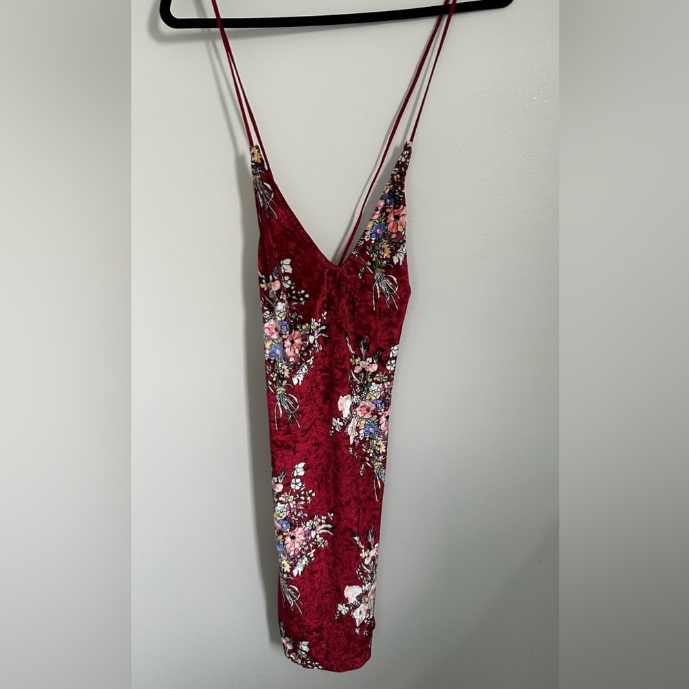 Hello Molly Red Floral Bodycon Dress